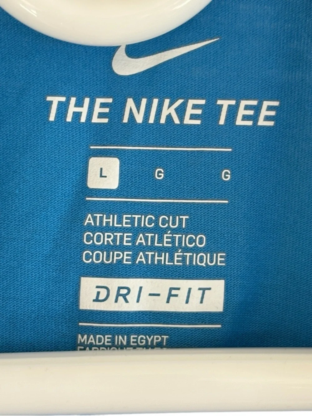 Nike Blue Athlete The Nike Tee Shirt Mens Size Large Athletic